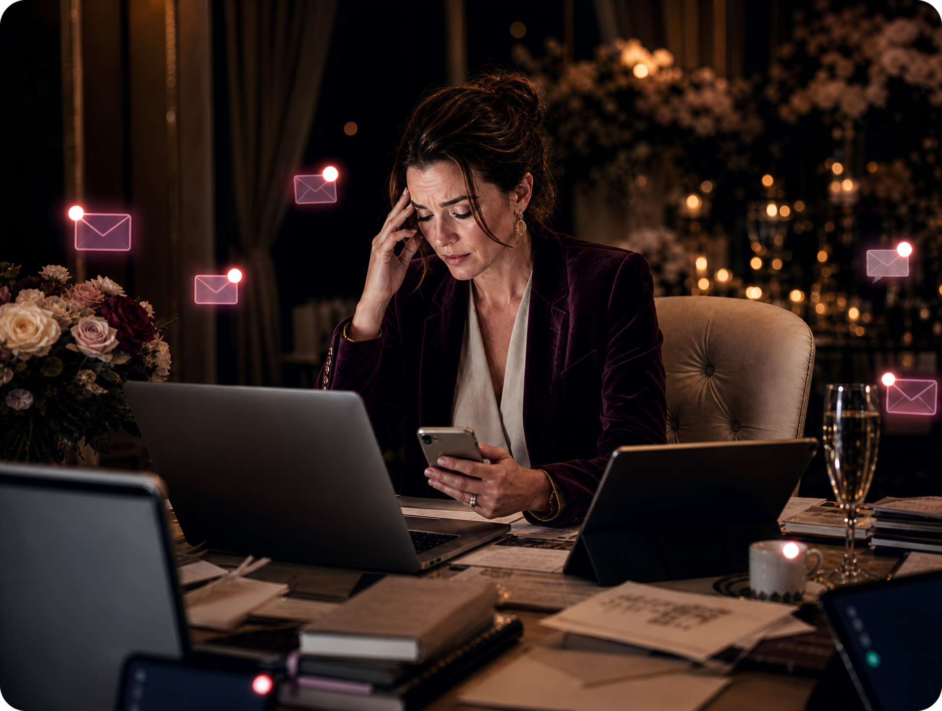 Endless emails and texts