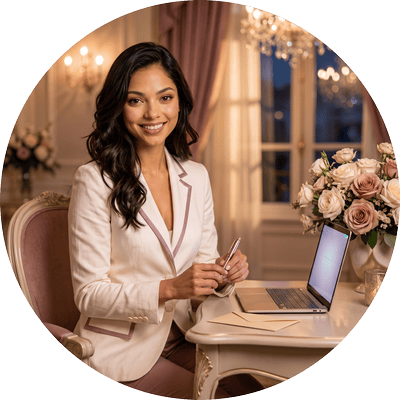 AI Agent Ella selling on laptop
